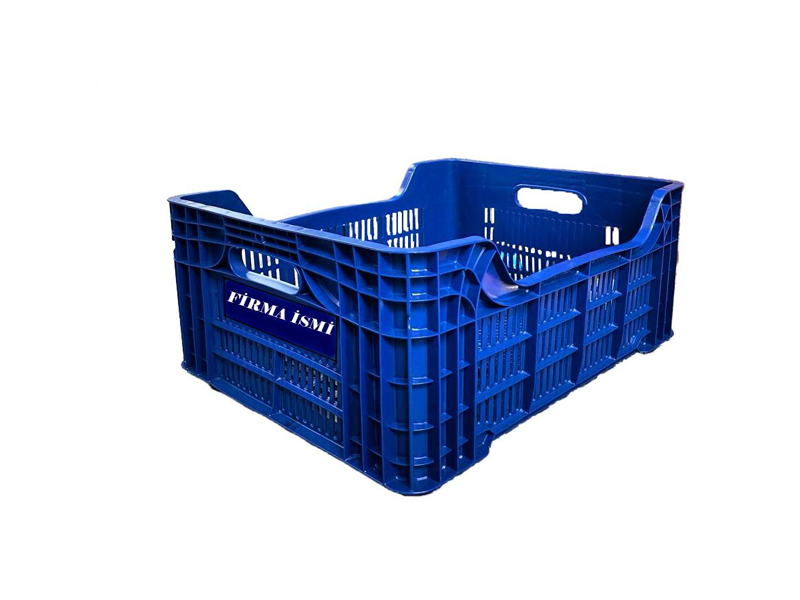 BF-39 Plastik Meyve Kasası | Tabanı Bombeli Kasa