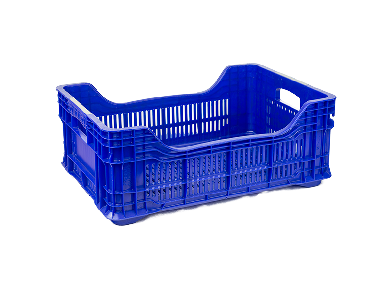 BF-35 Plastik Meyve Kasası | Tabanı Bombeli Kasa