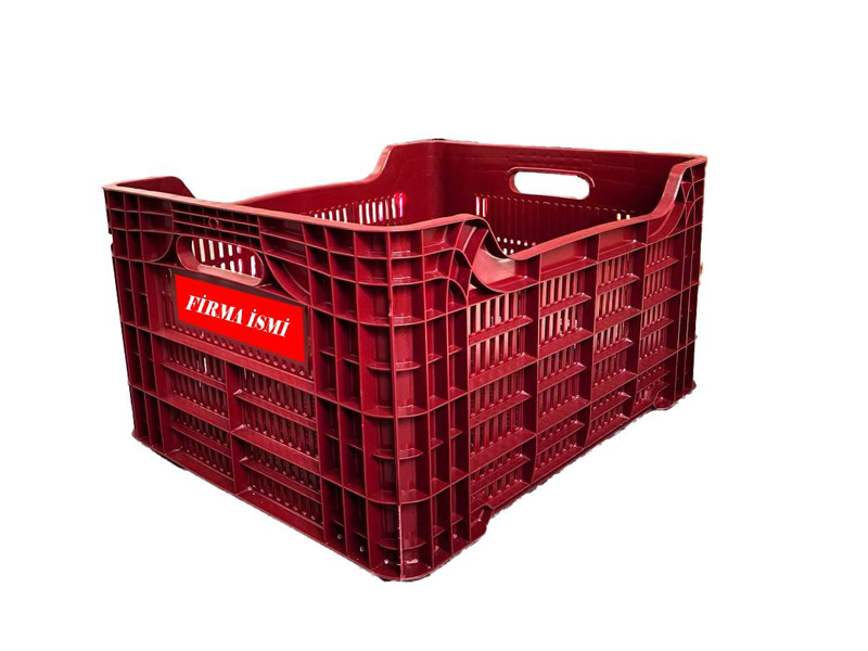 BF-67 Plastik Meyve Kasası | Tabanı Bombeli Kasa